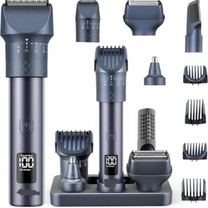 Beard Trimmer Men Hair Clippers, Precise Adjustable Dial 20 Settings