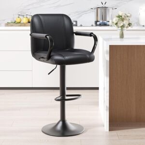Bar Stools Set of 2 with Back and Armrest