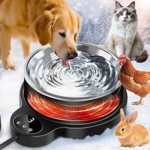 Heated Water Bowl for Dog Cat