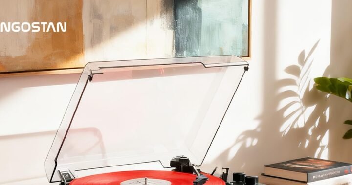 MANGOSTAN Bluetooth Turntable Belt Drive Headphone