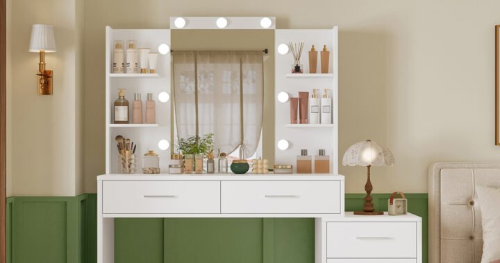 TEENFON Drawers Storage Shelves Dressing